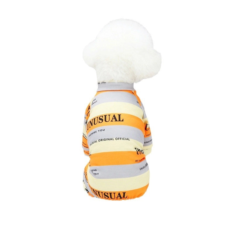 Dog Spring And Summer New  Home Clothes Teddy Bichon Small Dog Pajamas Four Legs Pet Home Clothes