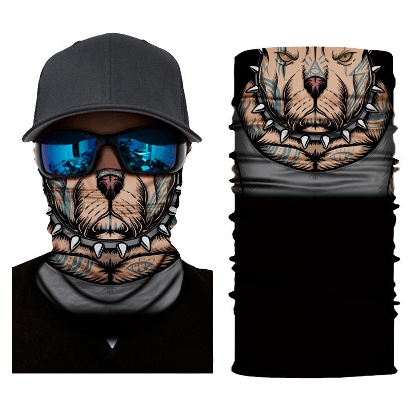 Unisex Casual Skull Printing Kerchief Mask