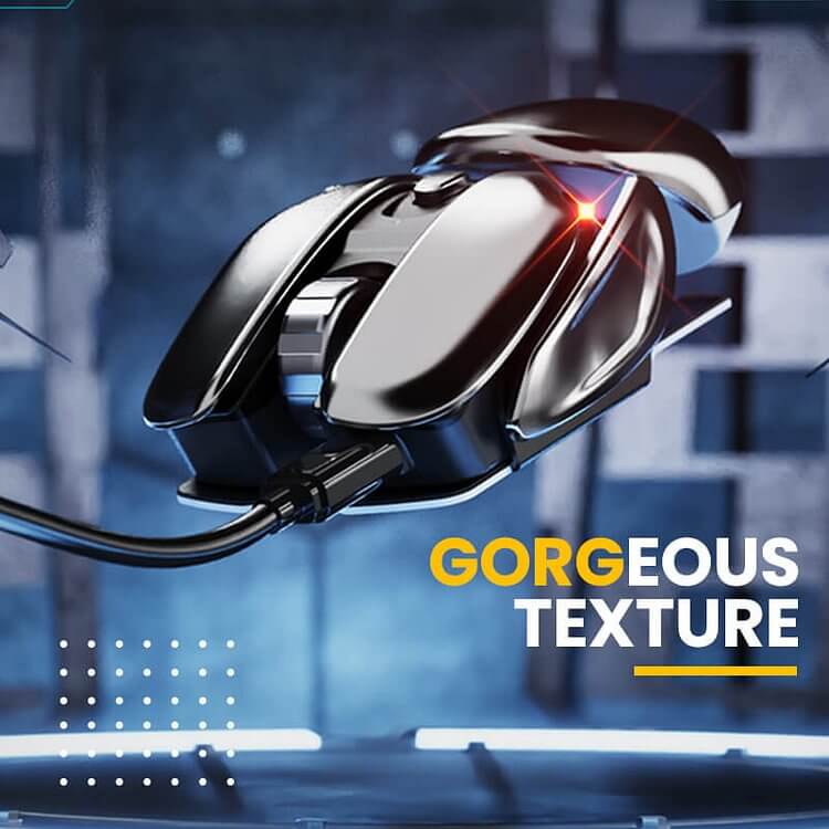 ⚡Hot Sale⚡Wireless Ergonomics Metal Mouse