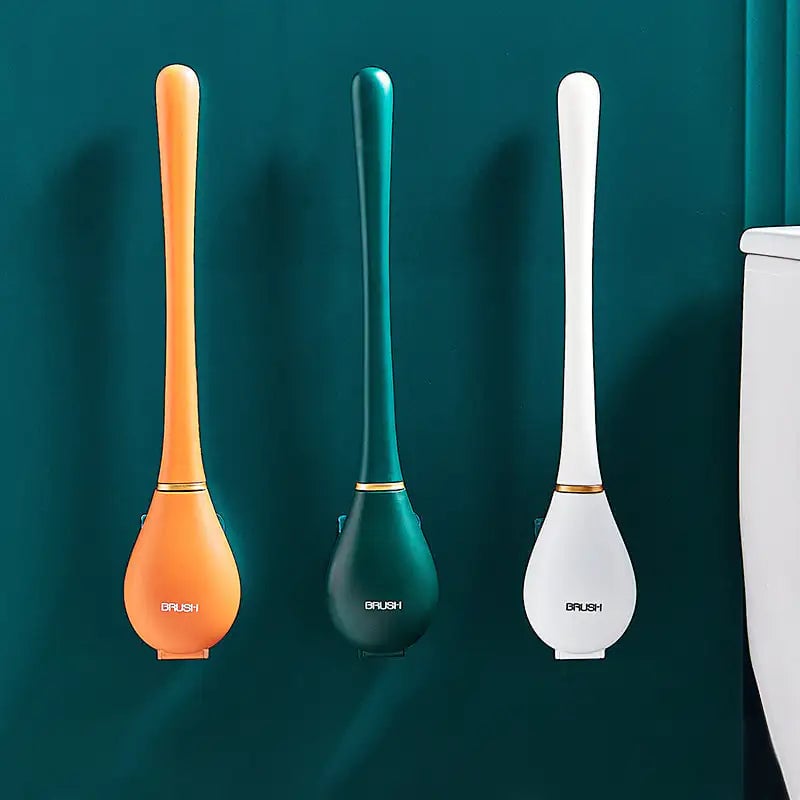 Silicone toilet brush ( wall mounted )