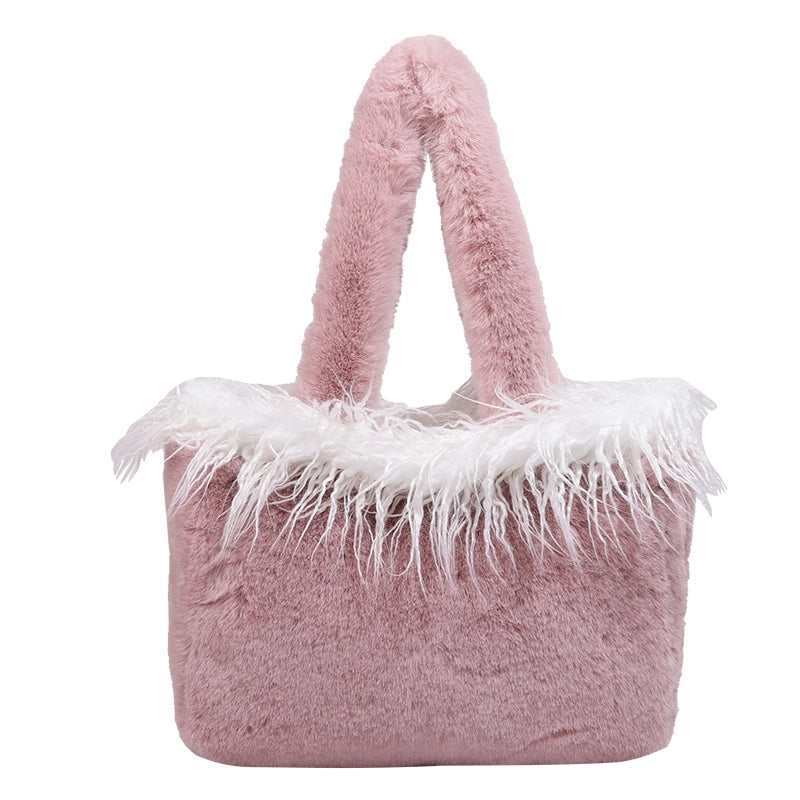 Shoulder Bag Plush Bag Large Capacity Totes Fashion Simple Trendy Temperament Underarm Bag