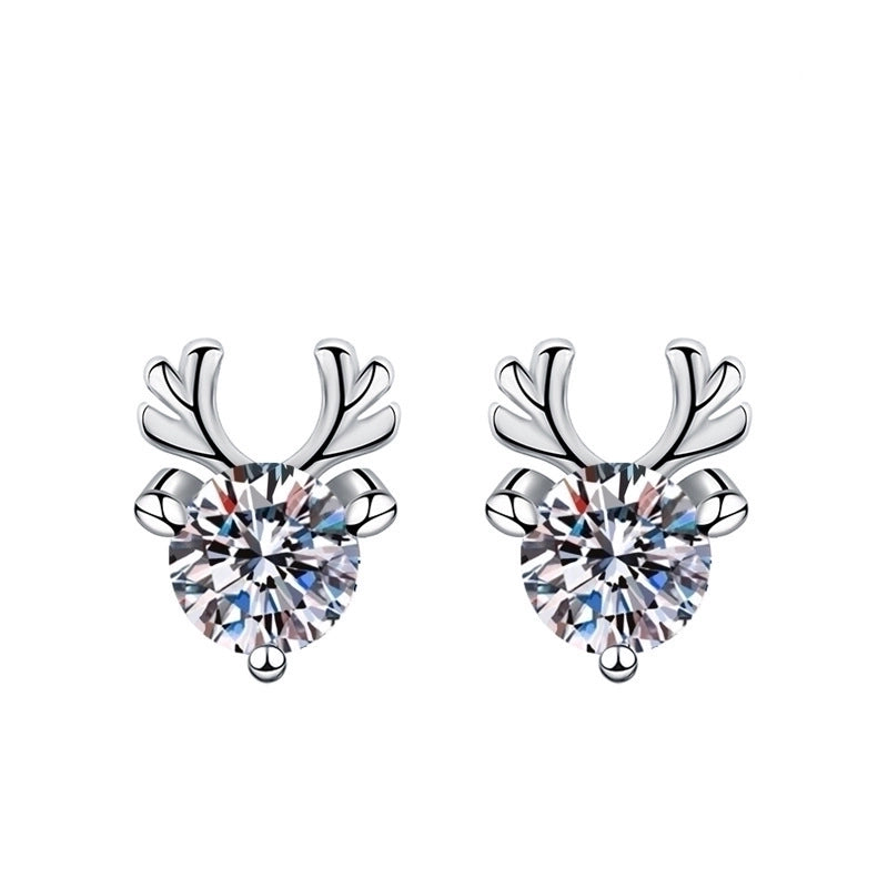 1 Pair Sweet Minimalist Round Heart Shape Bow Knot Plating Inlay Copper Zircon Silver Plated Drop Earrings