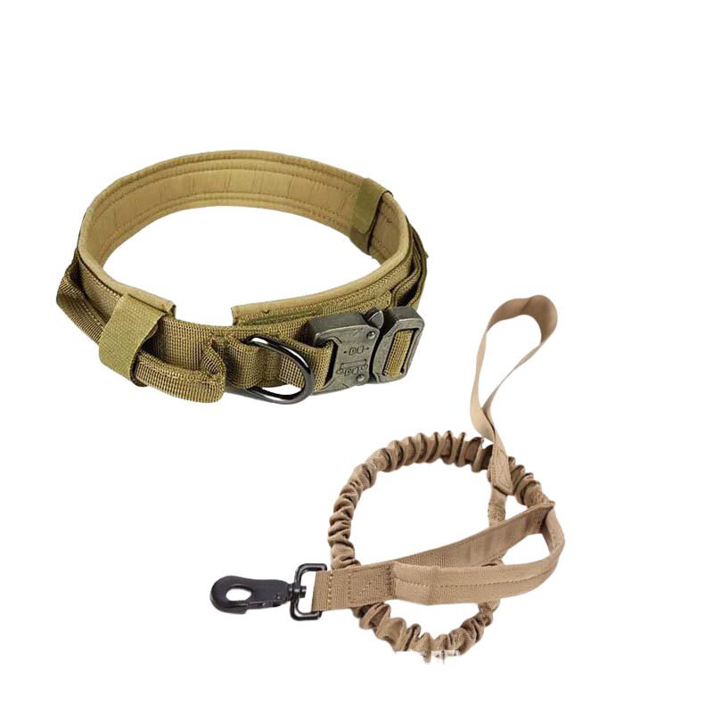 Nylon Tactical Dog Collar And Leash Set