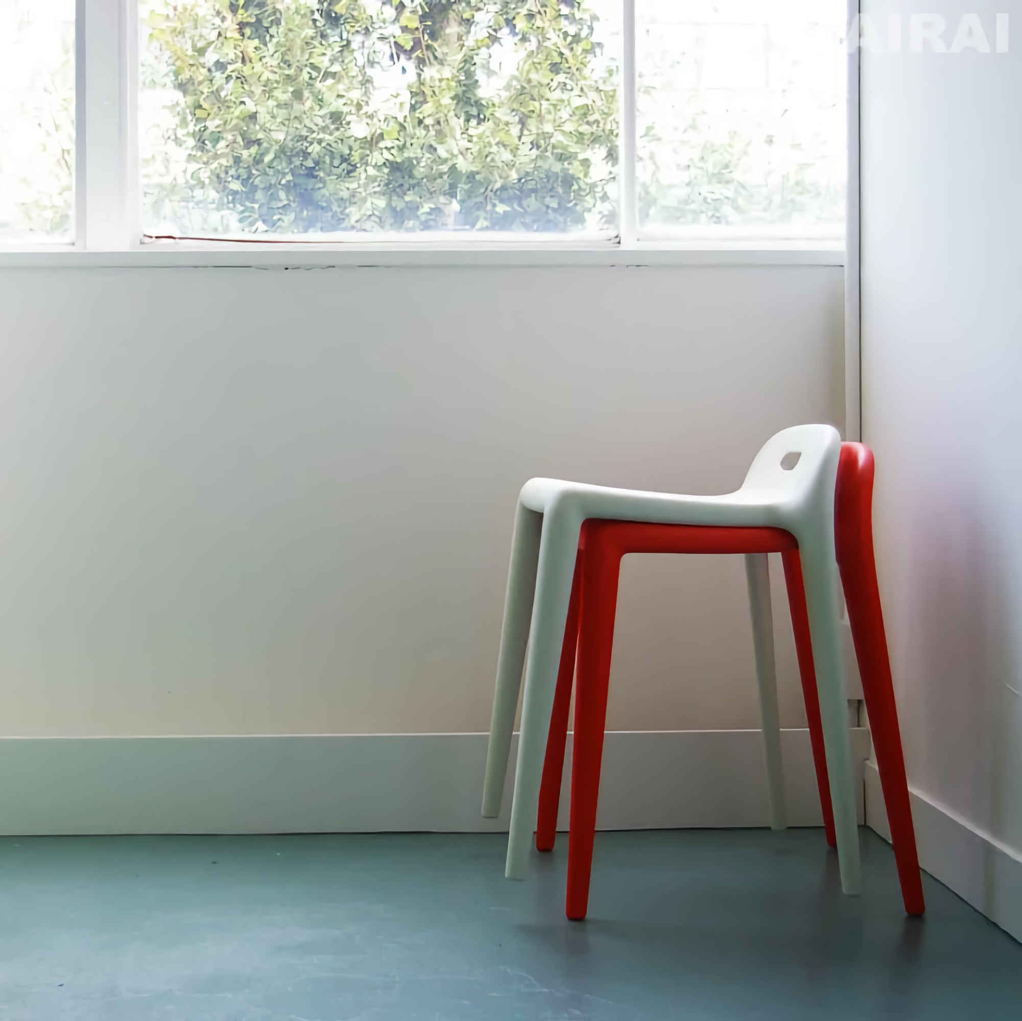 Magis Yuyu stool set. Beige & Orange