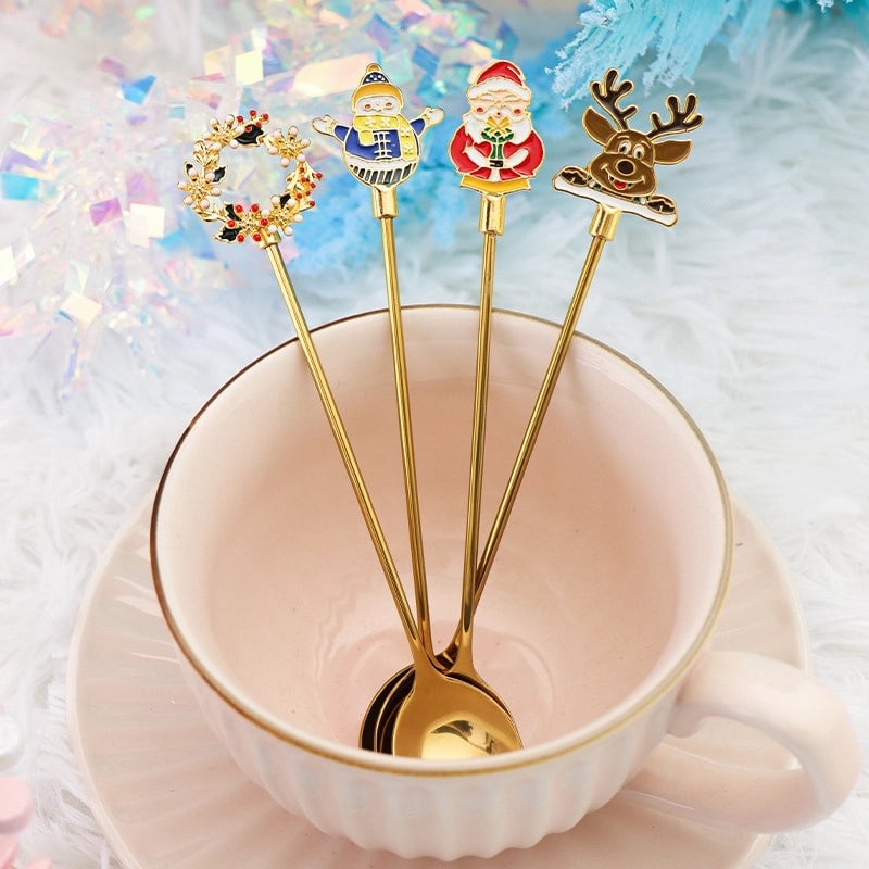 Christmas Fashion Cartoon Stainless Steel Tableware