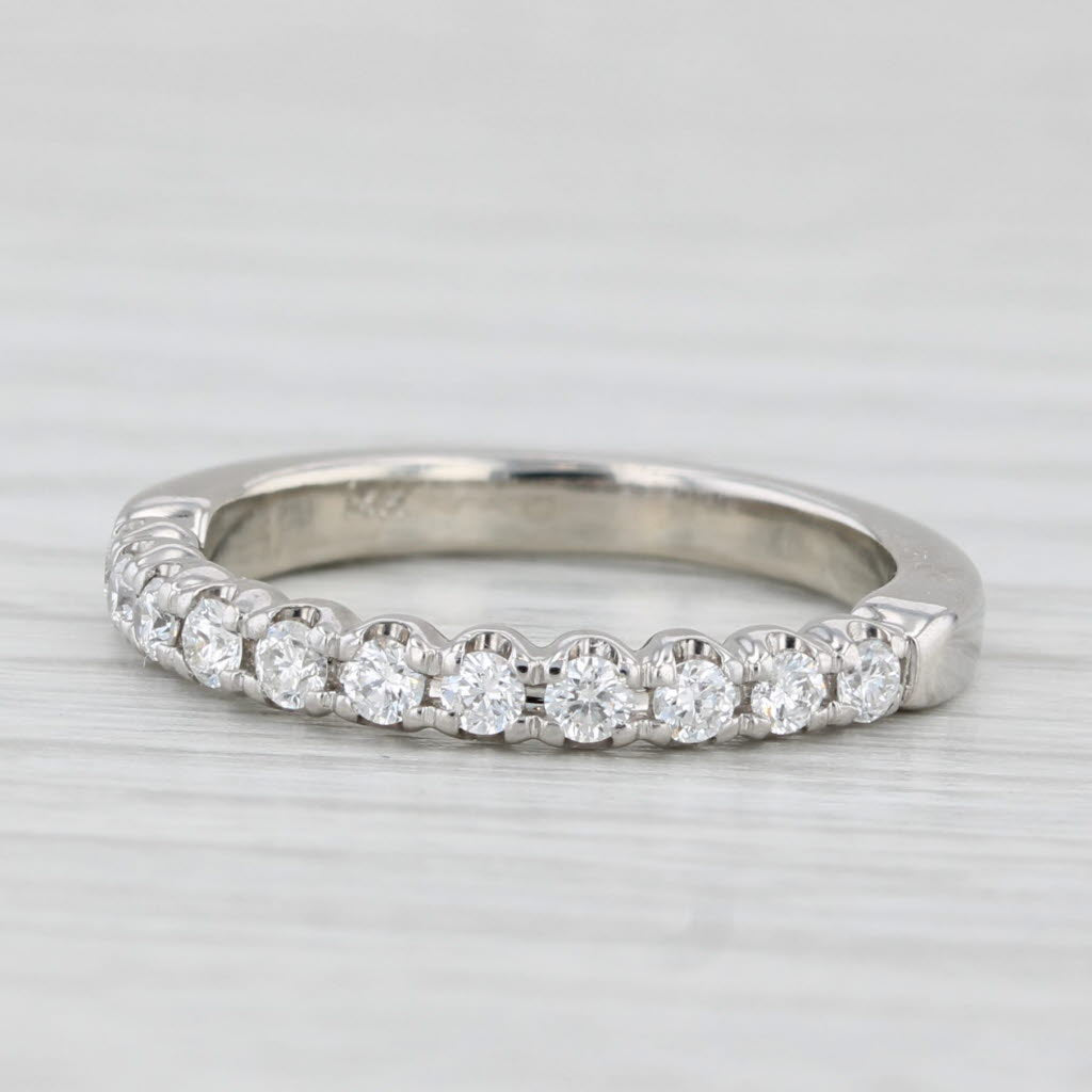 0.25ctw Diamond Stackable Ring 14k White Gold Size 4.75 Wedding Anniversary Band