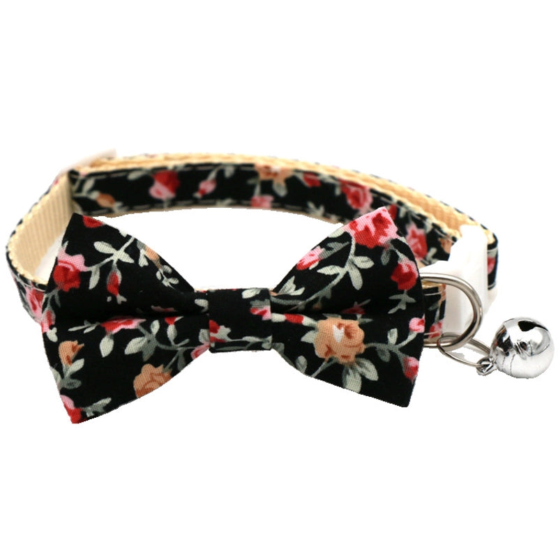 Sweet Cotton Polyester Lattice Pet Collar