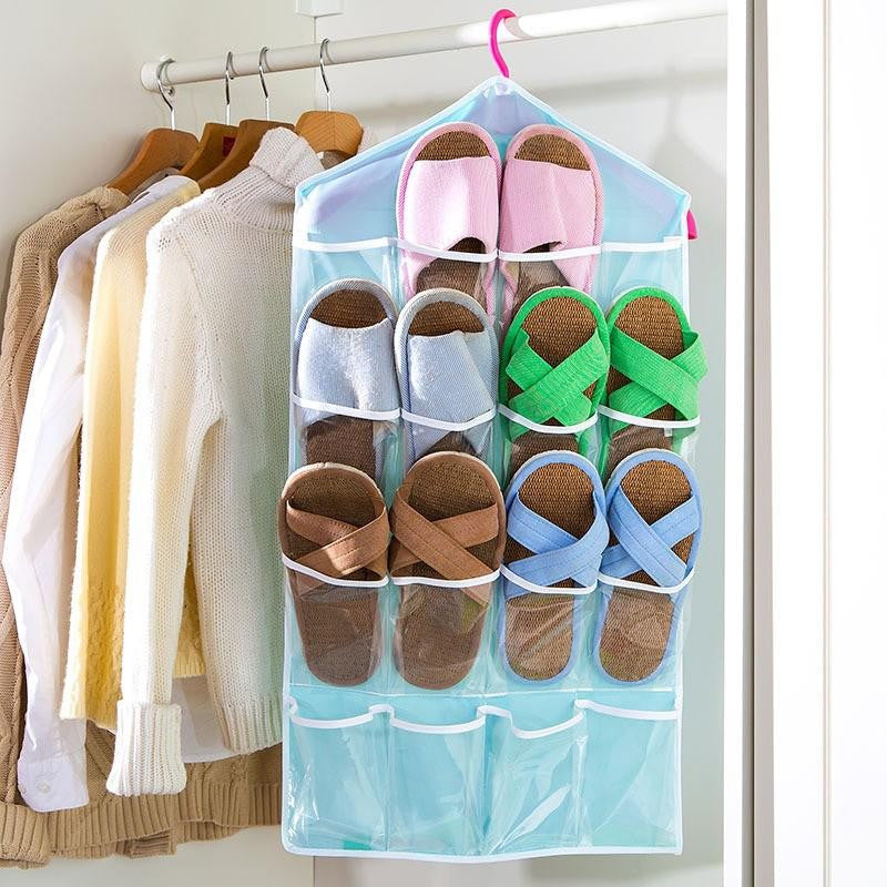 Buy 2 Get 2 Free 16 Pockets Hanging Storage Bags Organizer 4 Pcs