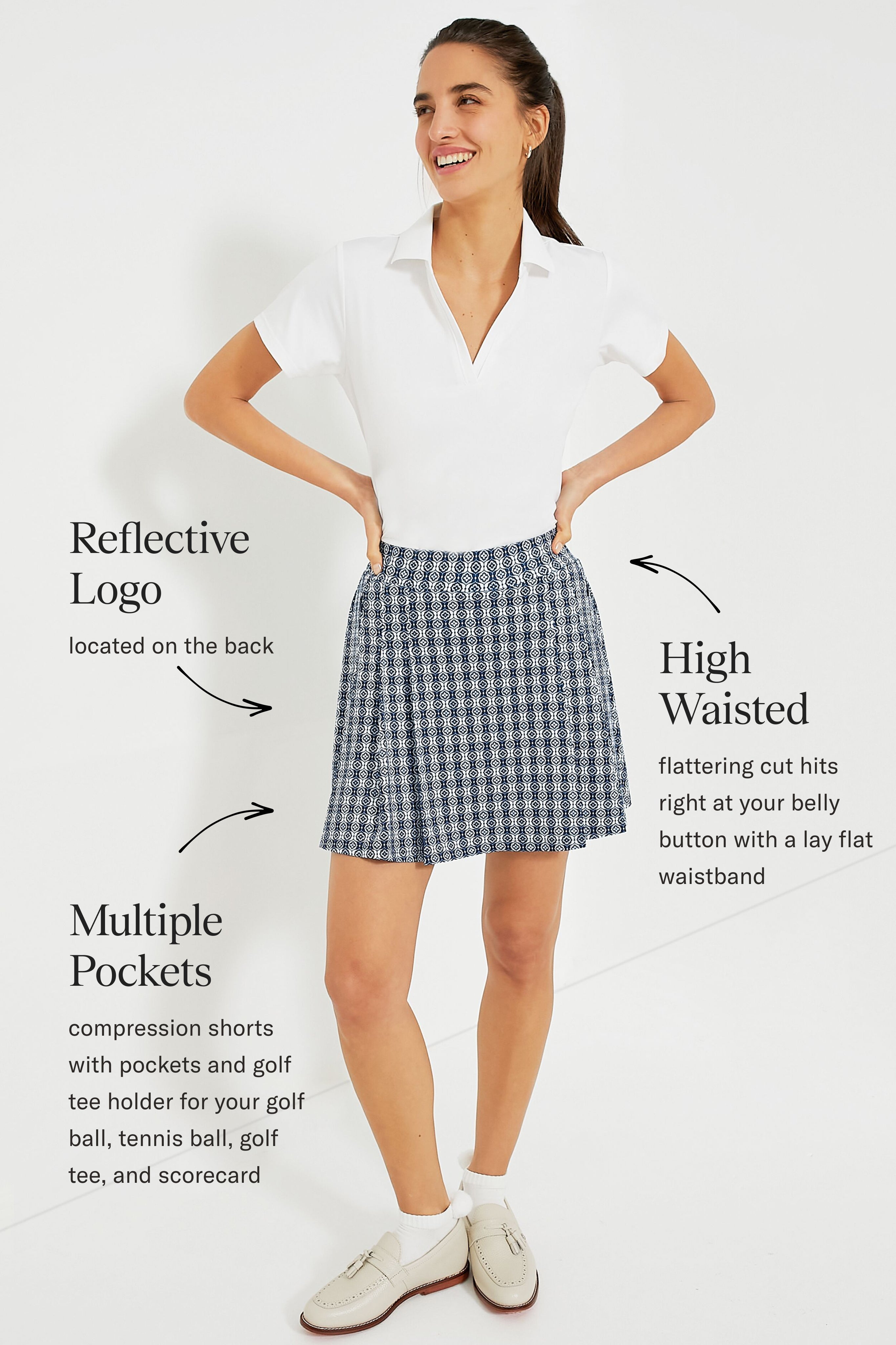 Lisbon Tile 16 Inch Park Golf Skirt