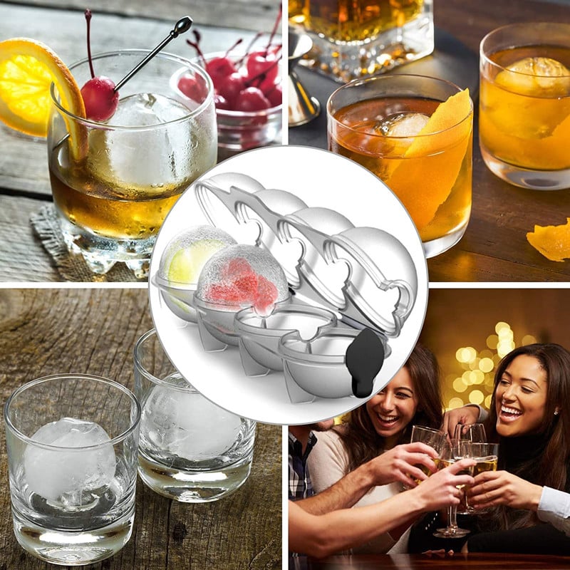 (🔥Summer Hot Sale 49% OFF)-hole ice ball maker 4-hole ice box 💥BUY 2 GET 1 FREE
