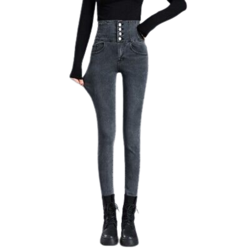 Skinny High Waist Women's Jeans For Winter