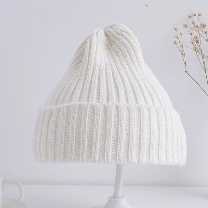 Korean Style Children's Knitted Hat Spring And Autumn Candy Color Baby Kids Boys And Girls Baby Wool Autumn And Winter Fashion