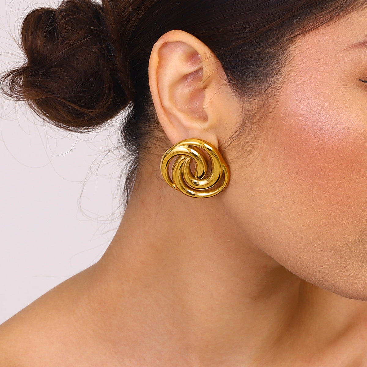 Titanium Steel Earrings Earrings 18K Gold Earrings Stainless Steel