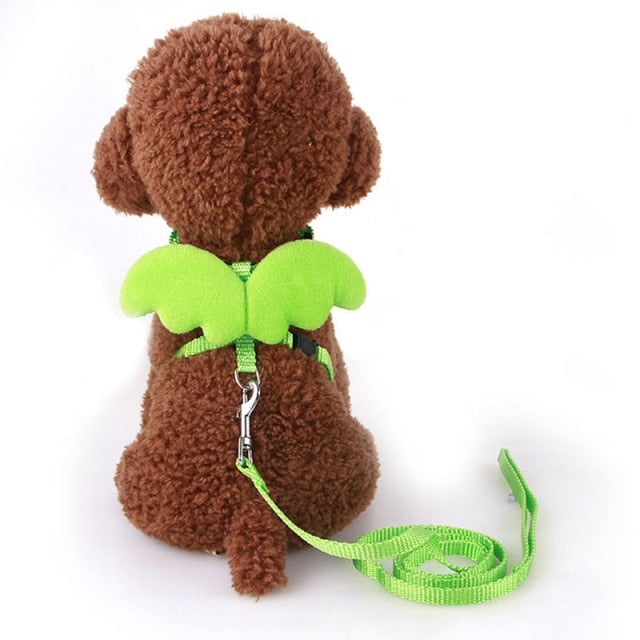 Angel Wing Dog Harness With Leash