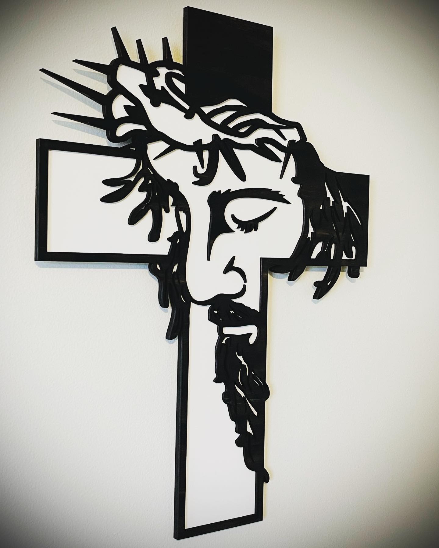 🔥Jesus Cross Metal Sign Christ Wall Art Decor