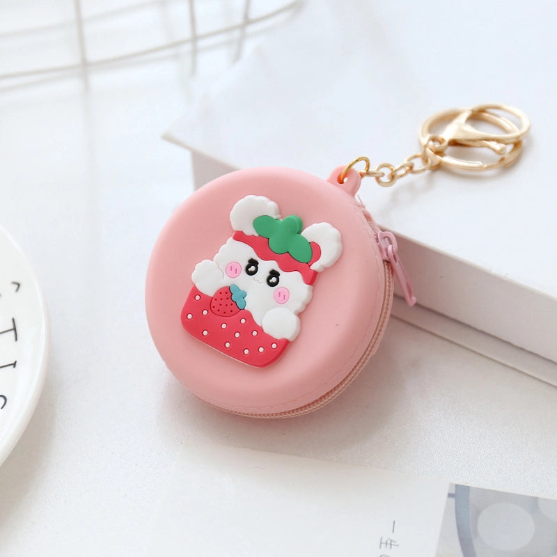 Unisex Animal Silica Gel Zipper Coin Purses
