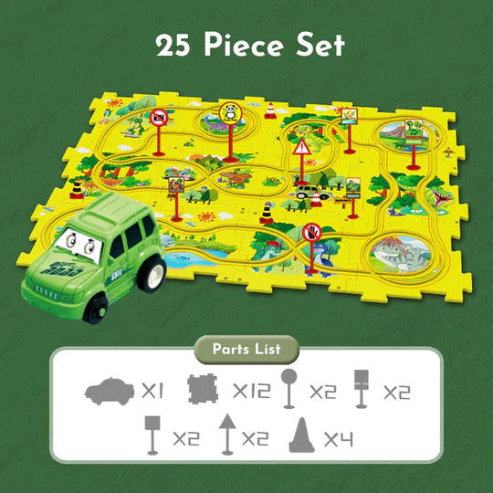 PuzzleRacer™ Kid's Car Track