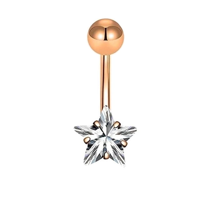 Minimalist Geometric Stainless Steel Plating Belly Ring 1 Piece