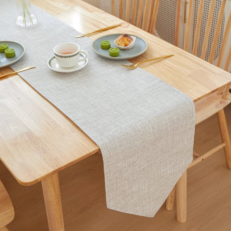 Minimalist Solid Color Linen Tablecloths