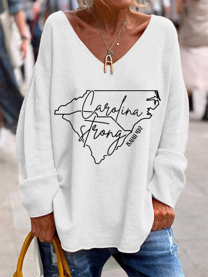 Women's Carolina Strong Print Top