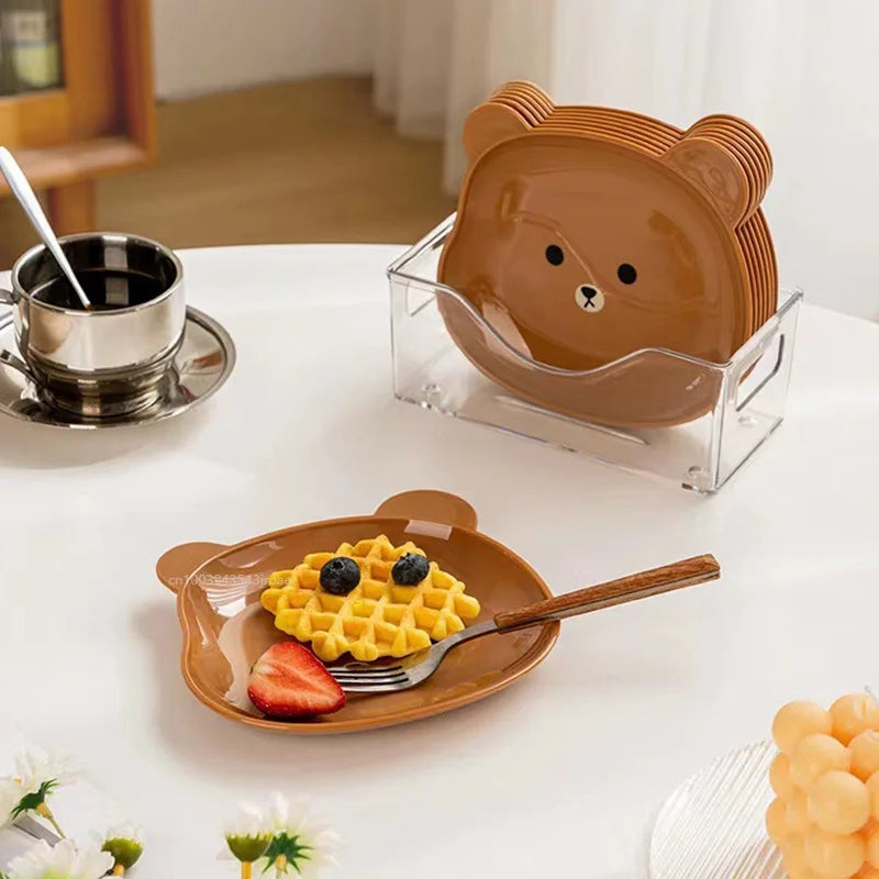 8 PIECES BEAR SNACKS PLATE