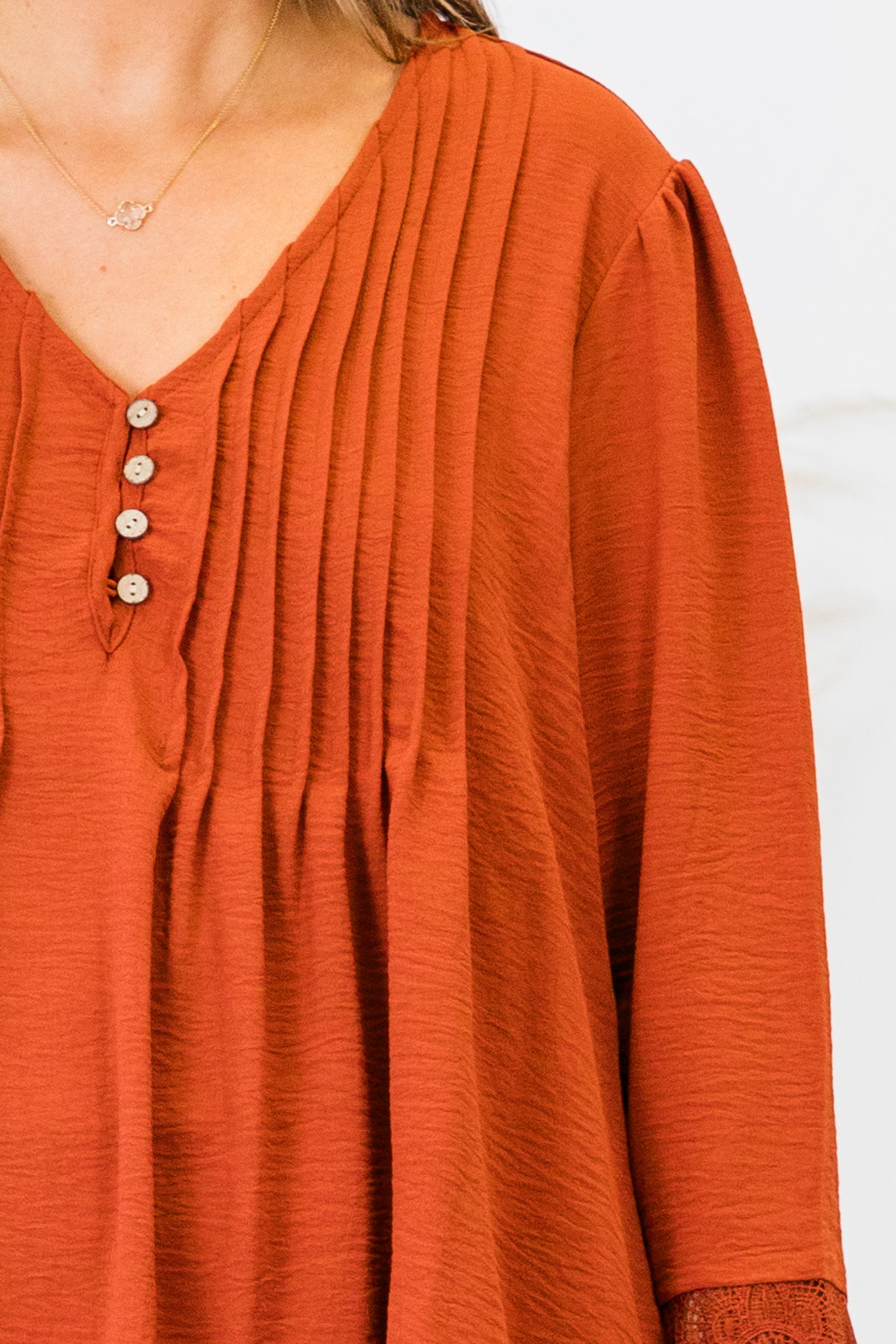 Desert Sunrise Top. Rust