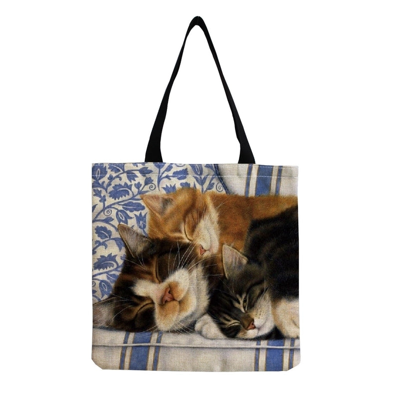 Women's Cute Cat Shopping Bags