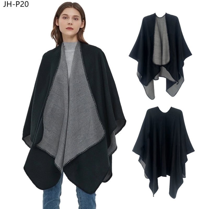 Women's Streetwear Solid Color Imitation Cashmere Shawl
