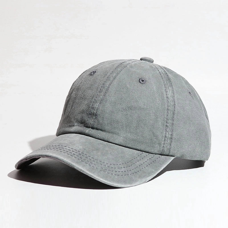 Baseball Cap Wash Cotton Curved Eaves Outdoor Sports Ladies Peaked Cap Ponytail Braid Cap Summer Sunscreen Hat