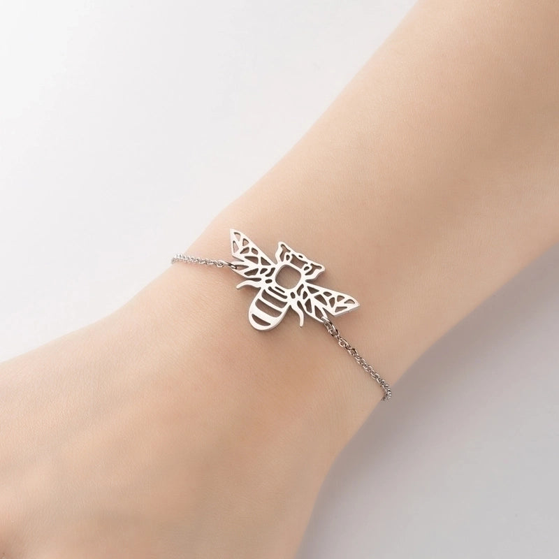 Cute Animal 201 Stainless Steel 18K Gold Plated Bracelets In Bulk