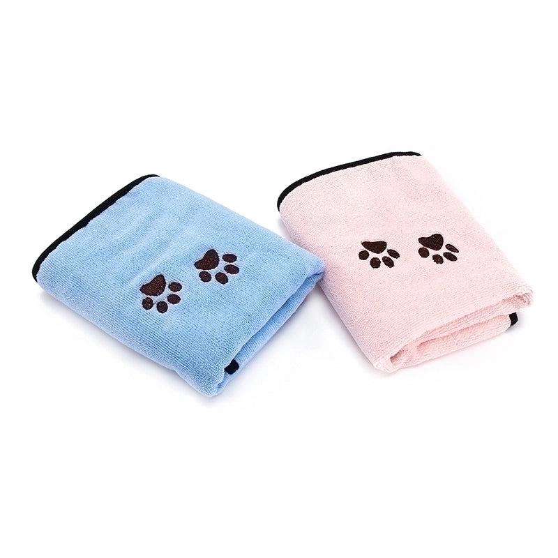Cute Fiber Paw Print Pet Bath Towel