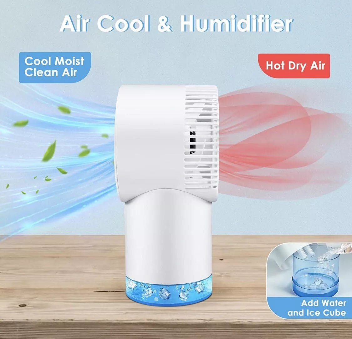 RECHARGEABLE COOLING FAN WITH 3-SPEED MODES