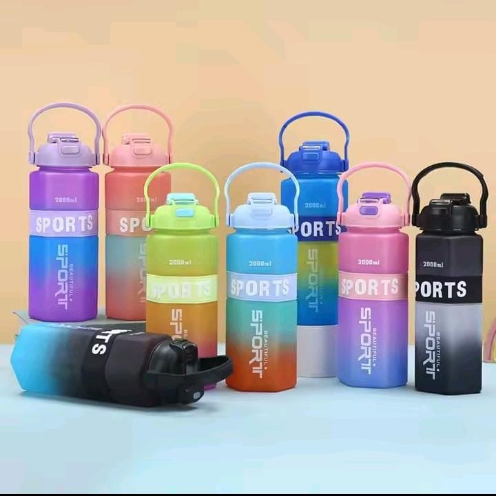 Sports Water Bottle 3pcs Set