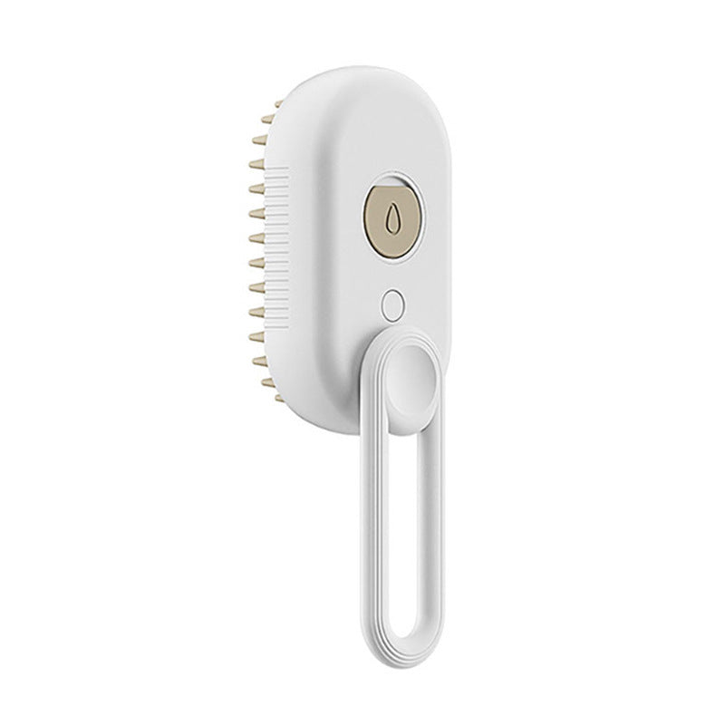 USB Rechargeable Steam Cat Grooming Brush – Anti-Static & Detangling