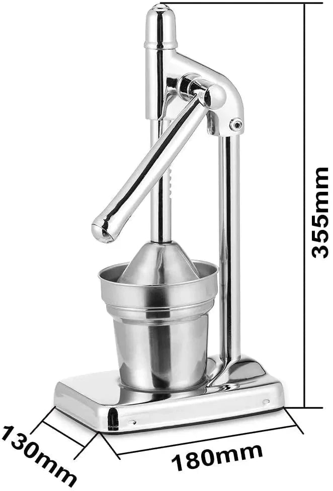 Manual Orange Juicer Chrome Stainless Steel