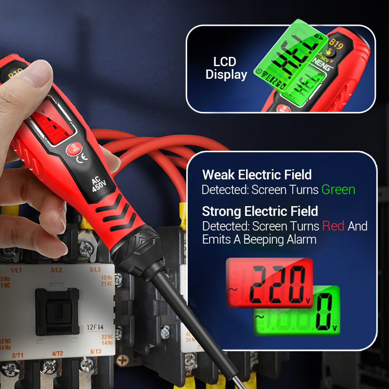 ✍️⚡Intelligent Non-Contact Voltage Tester - Safe & Efficient Electrician's Best Tool💡
