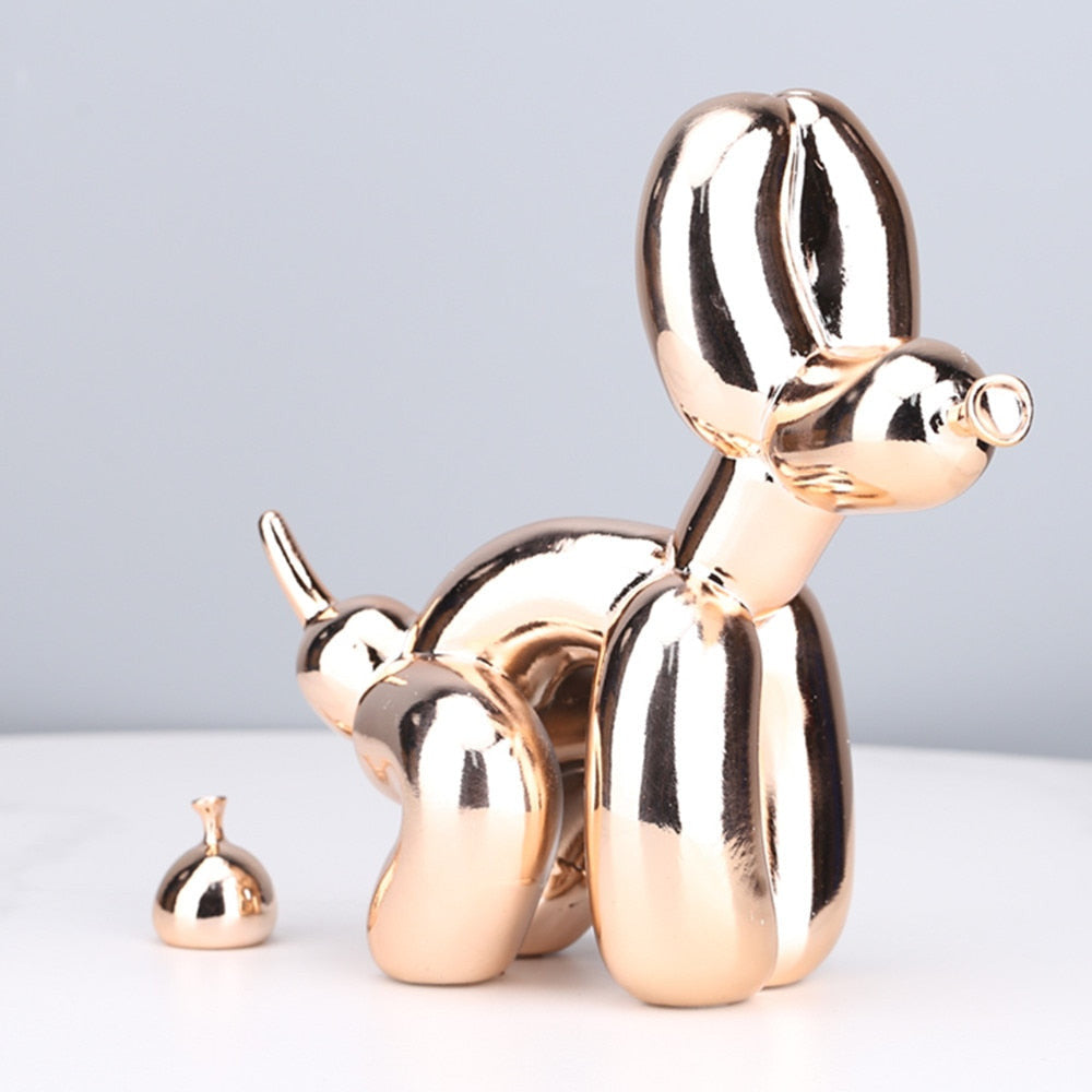 Balloon Dog Doing Business Sculpture