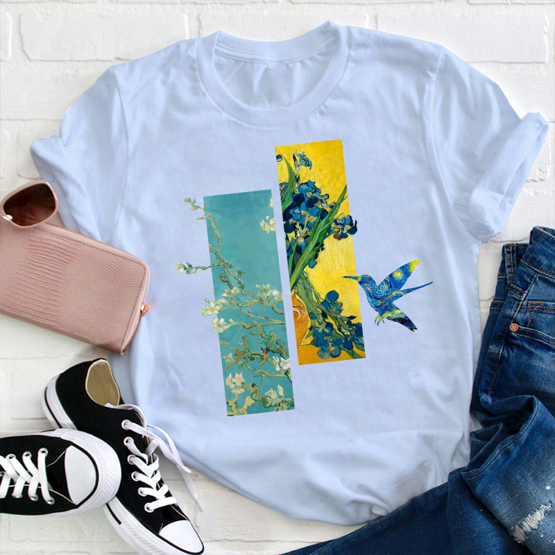 Hummingbird Art Teacher T-Shirt