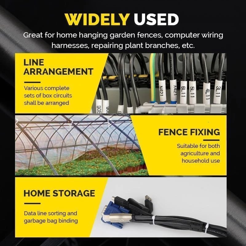Self-locking Cable Tie 100/200PCS