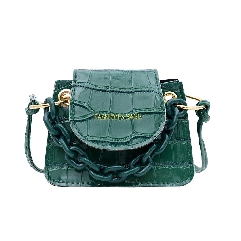 Women's All Seasons Pu Leather Solid Color Streetwear Square Flip Cover Handbag Square Bag