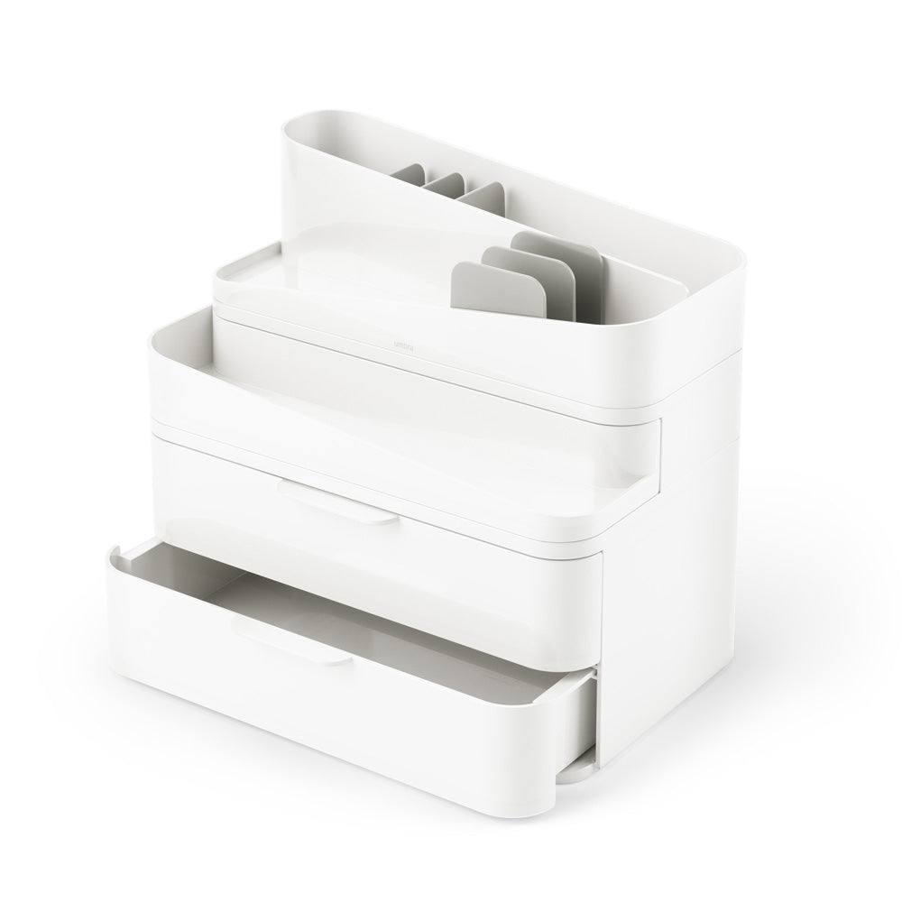 Glam Organiser Large - White & Grey