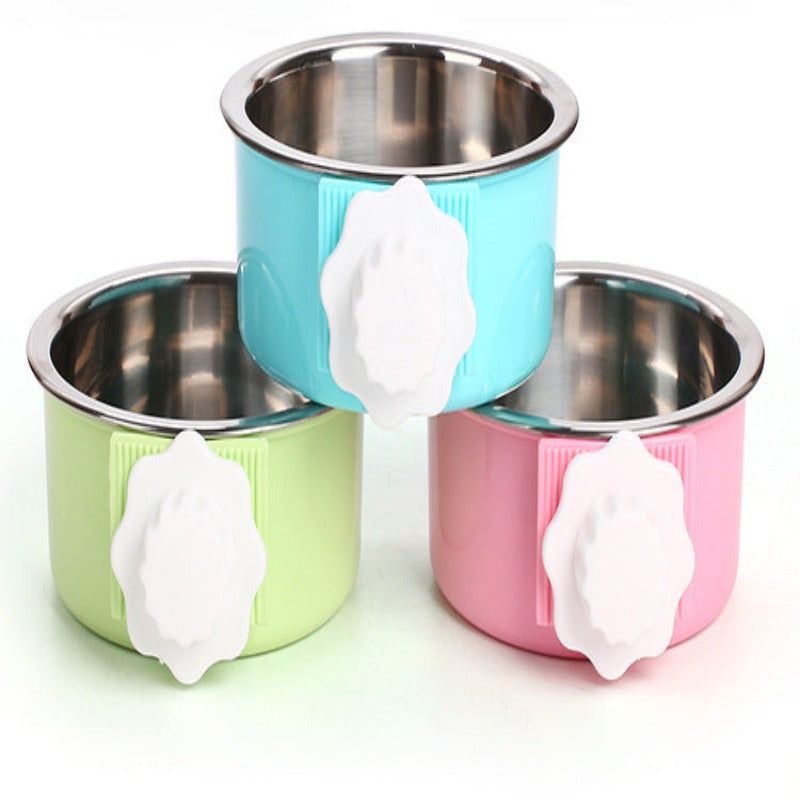 Candy Color Steel Bowl For Pets