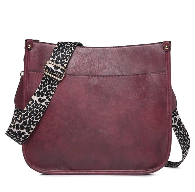 Women's Autumn&winter Pu Leather Solid Color Fashion Square Zipper Shoulder Bag Messenger Bag
