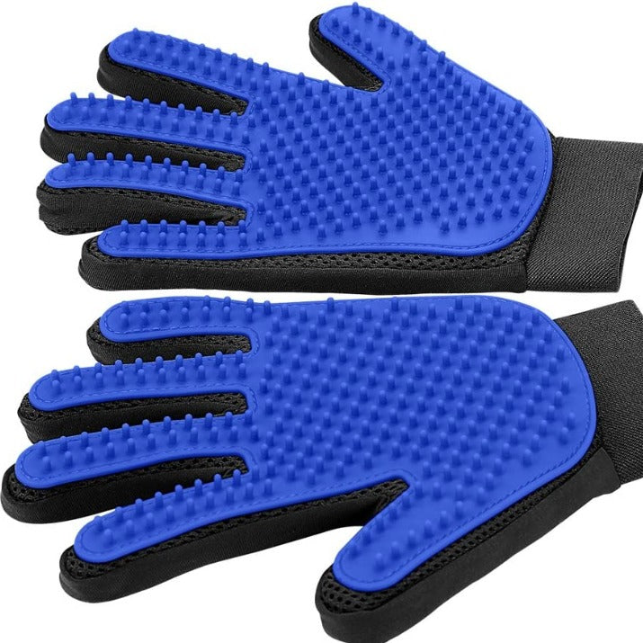 Pet Grooming Glove - Gentle Deshedding Brush Glove