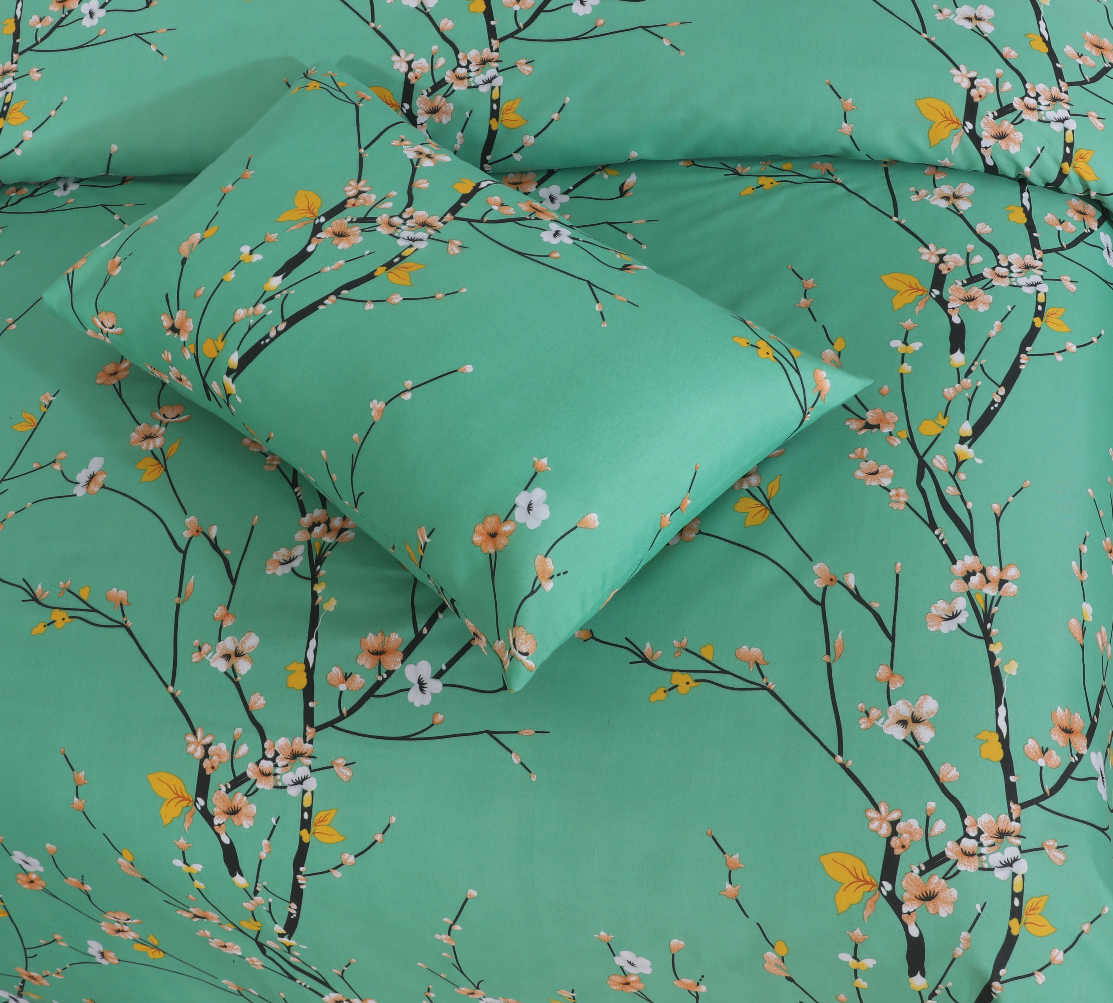 Floral Teal-Bed Sheet Set