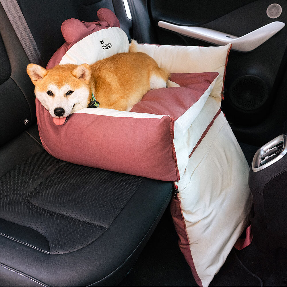 Bear Ears Pet Car Safety Bed Dog Car Seat Beds