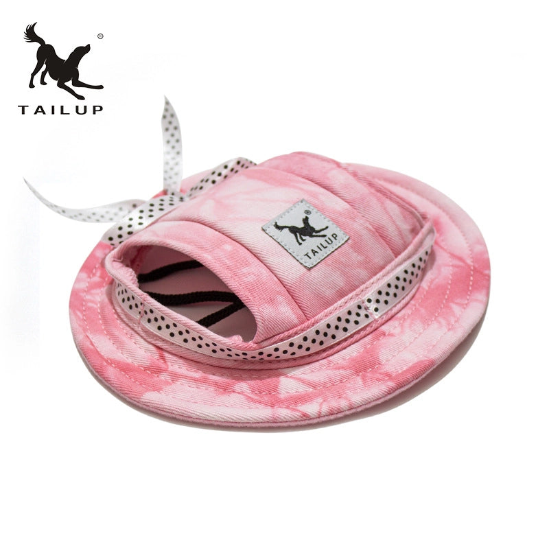 New Pet Products Mesh Breathable Sun Hat Cat And Dog Top Hat Princess Hat