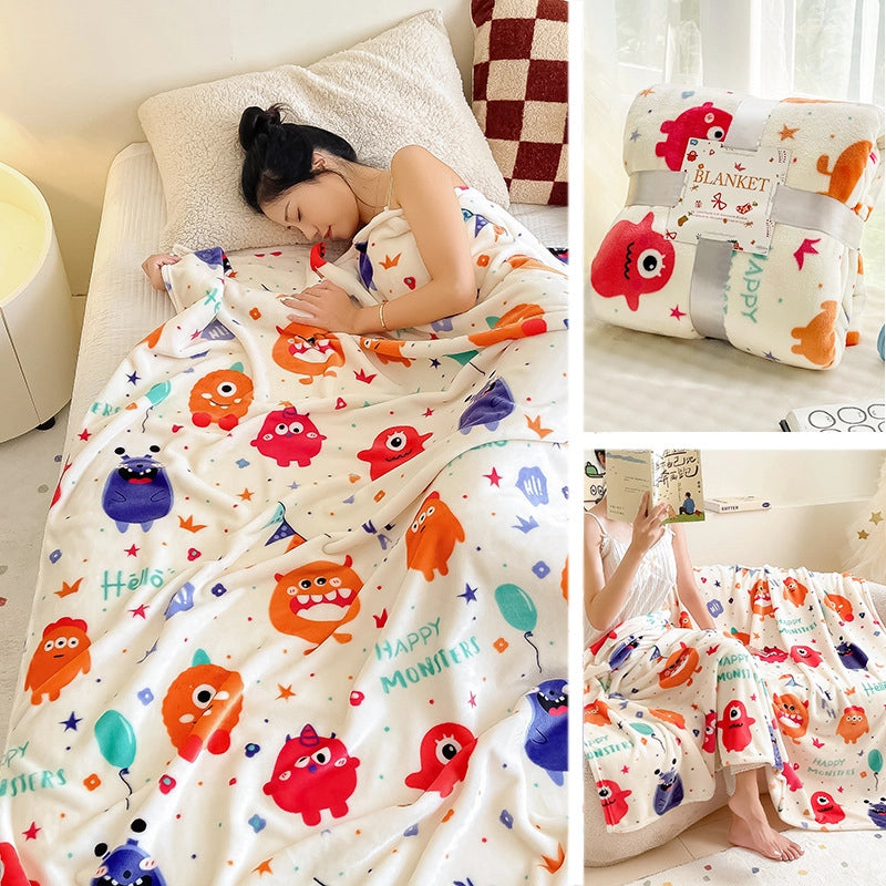 Casual Elegant Cartoon Christmas Tree Snowflake Polyester Blanket Couch & Sofa Decor