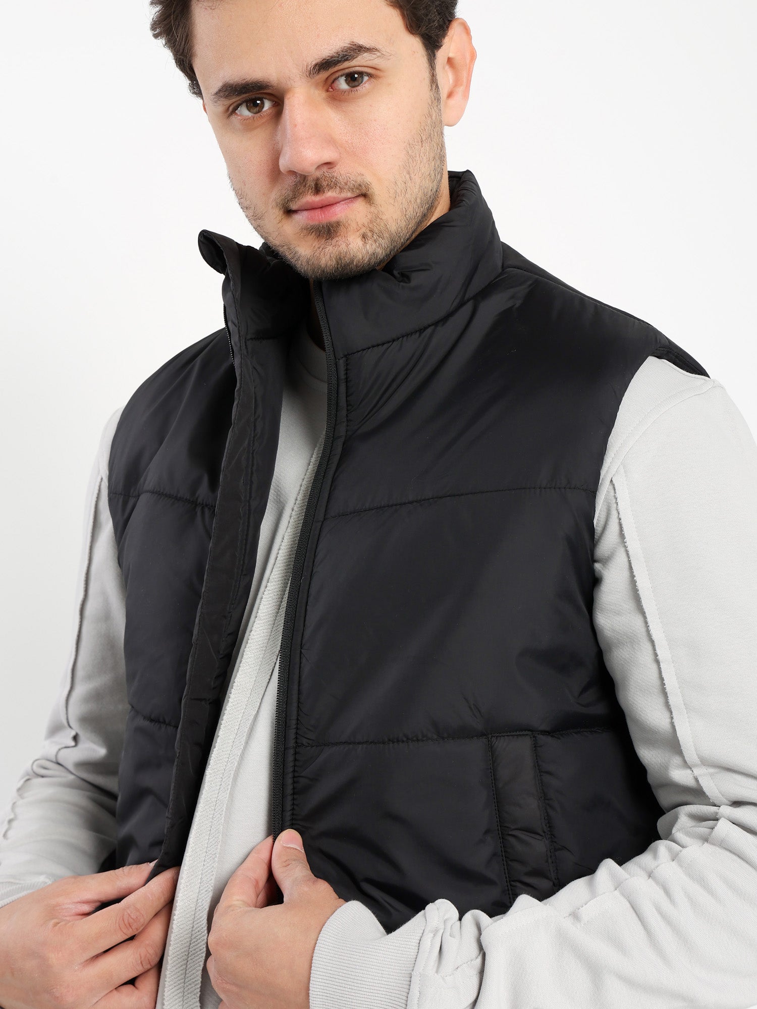 Textured Puffed Vest