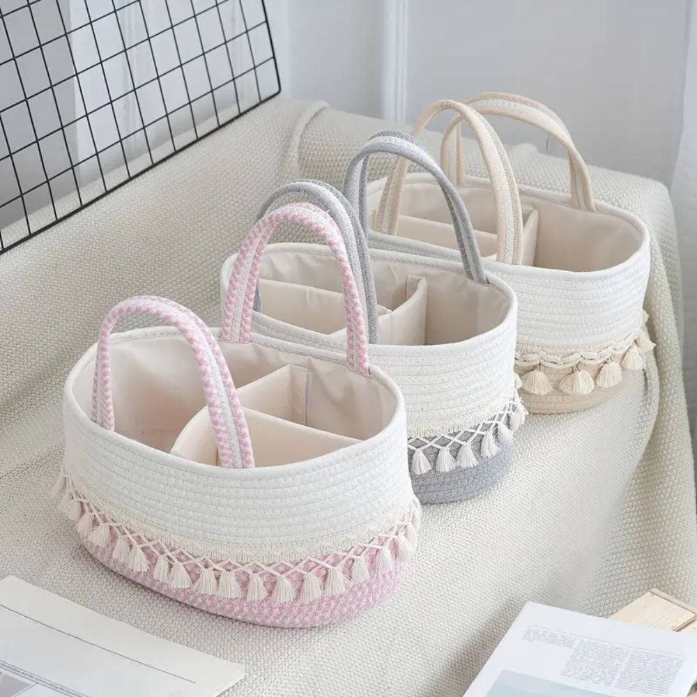 Lace Trim Baby Caddy Organiser